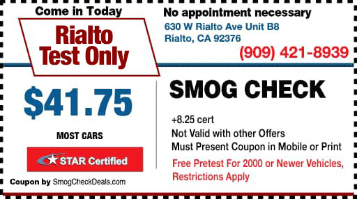 Smog Coupon Rialto